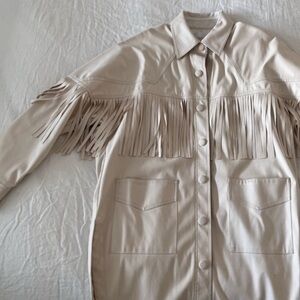 Fringe shirt-jacket